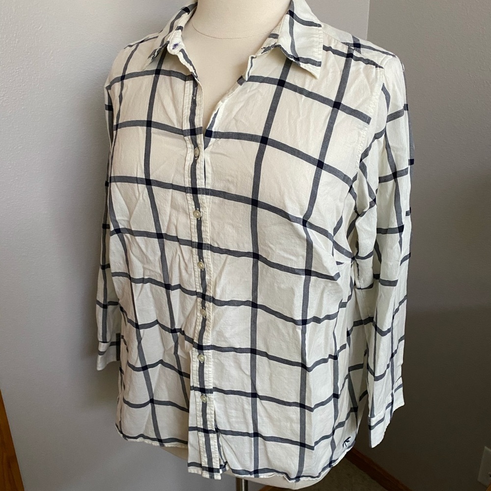 Plaid Talbots shirt, petite XXL